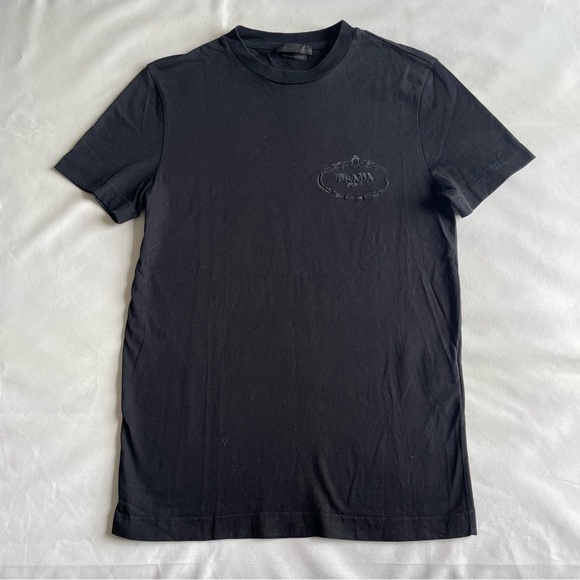 Prada Charcoal Men's Short Sleeve Tee - Picture 1 of 16